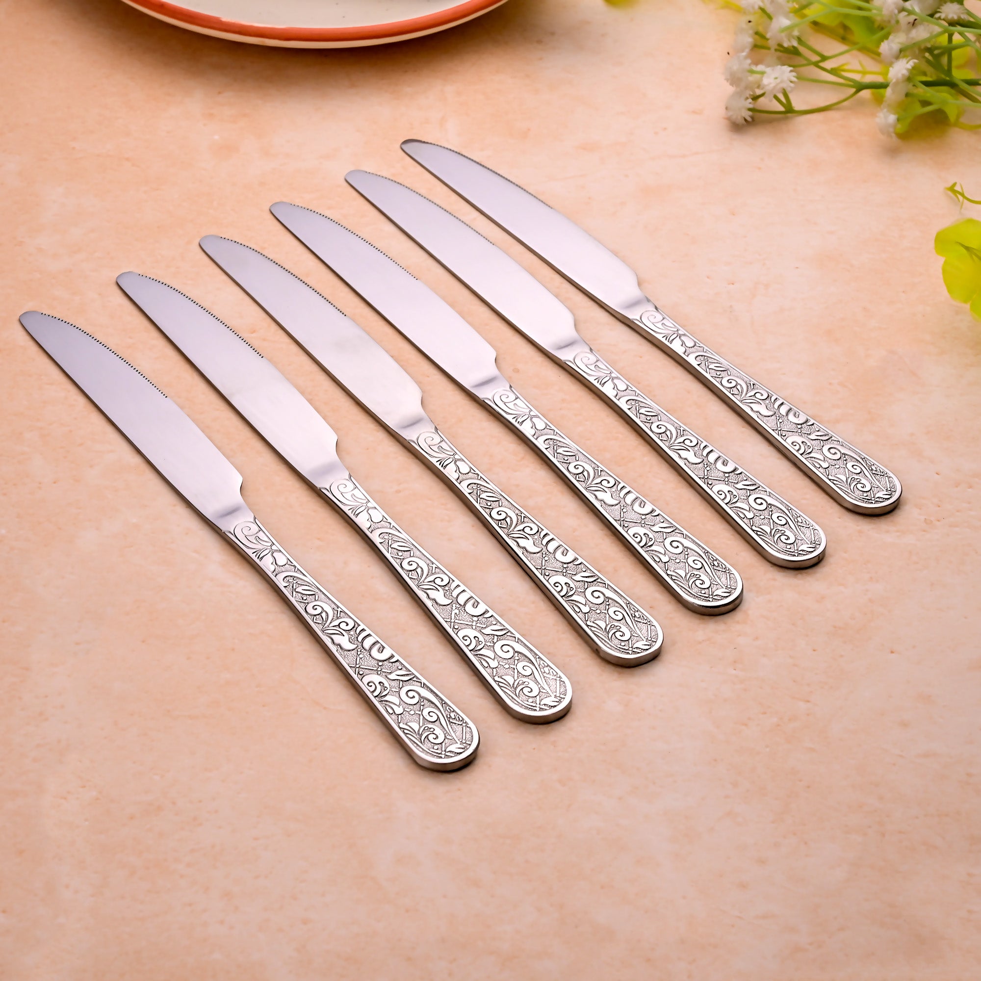Artisan Edge Stainless Steel Knife Set of 6 – Premium Kitchen Cutlery

