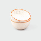 Handmade-style matte ceramic bowls set of 2

