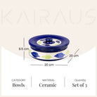 Stylish covered serving bowl for dining table

