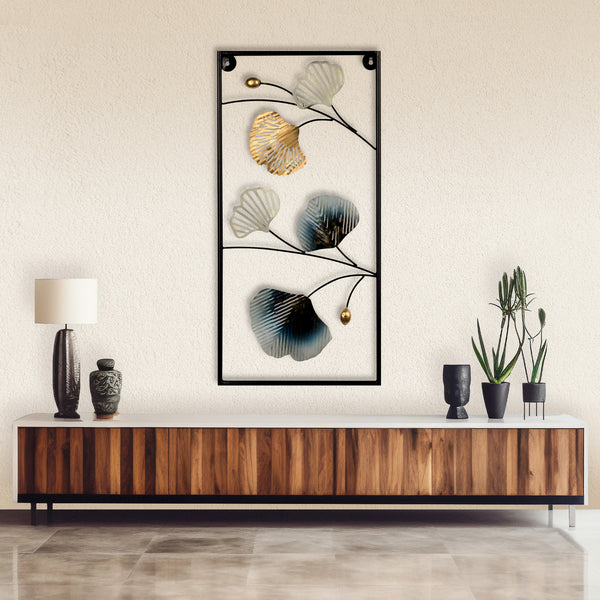 Blooming Metal Leaf Wall Art