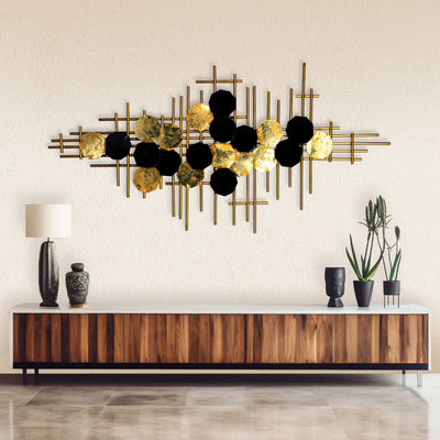 Geometric Elegance Metal Wall Decor