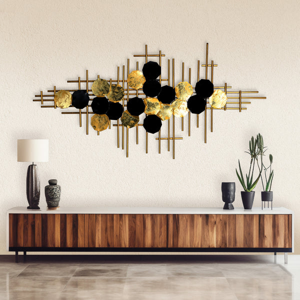 Geometric Elegance Metal Wall Decor