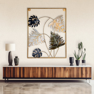 Modern Metal Leaf Wall Art