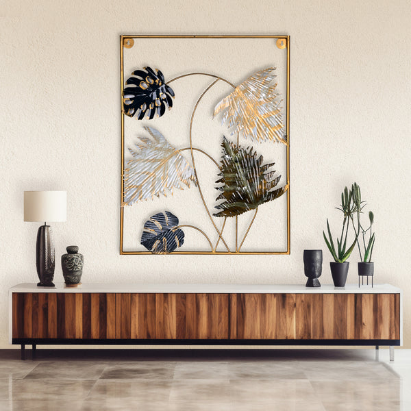 Modern Metal Leaf Wall Art