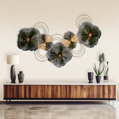 Floral Fusion Metal Wall Art