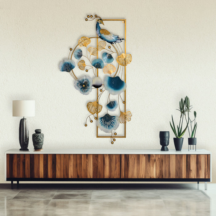 Elegant Peacock Metal Wall Art