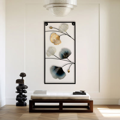 Blooming Metal Leaf Wall Art