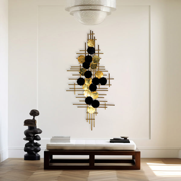 Geometric Elegance Metal Wall Decor