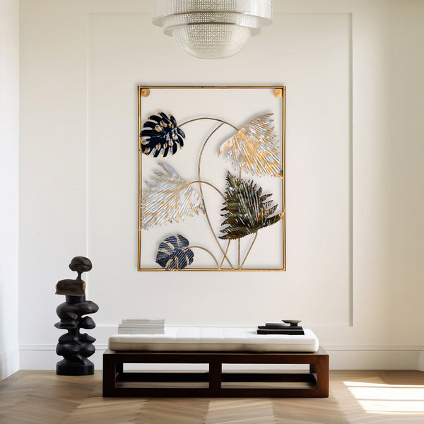 Modern Metal Leaf Wall Art