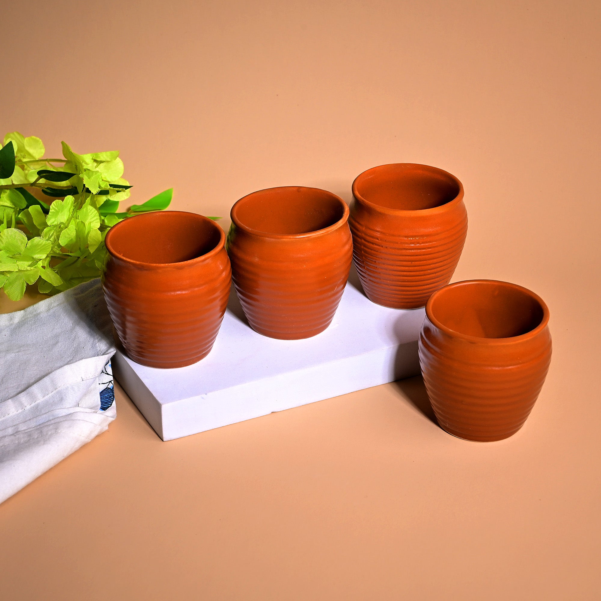 Rustic Ceramic Kulhad Set of 4