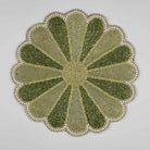 Handcrafted beaded table mat for dining table decor
