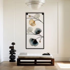 Elegant blooming leaf metal wall decor for modern interiors

