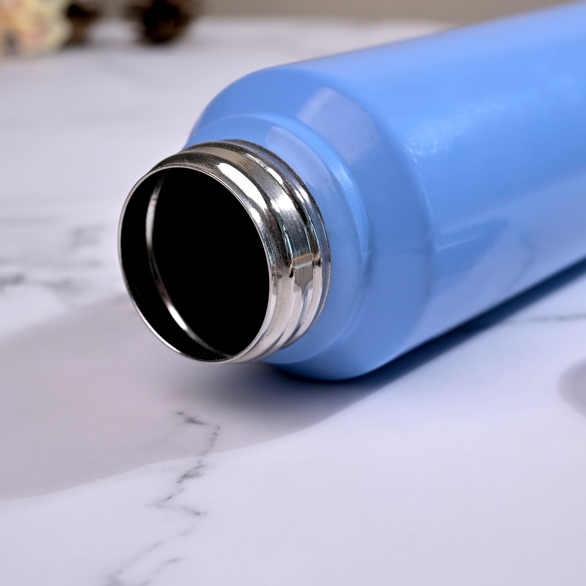 Blue Stainless Steel Water Bottle displayed against a clean background

