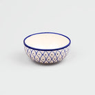 Elegant blue printed ceramic bowls set of four

