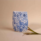 Decorative blue flower vase for stylish interior decoration

