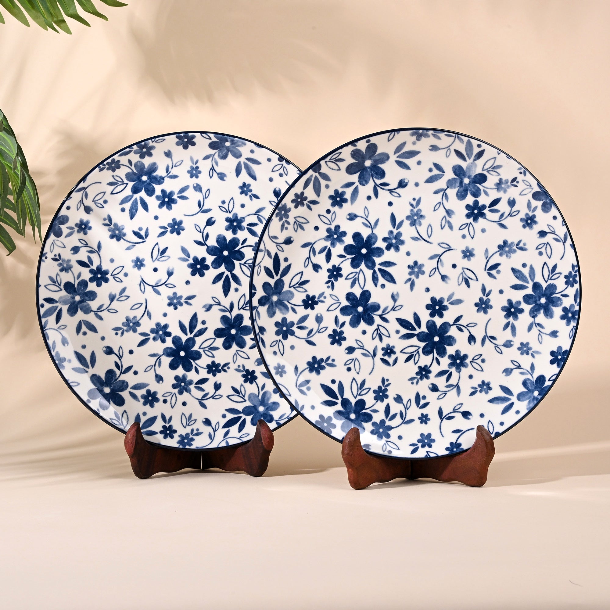 Bluebell porcelain dinner plates set of 2