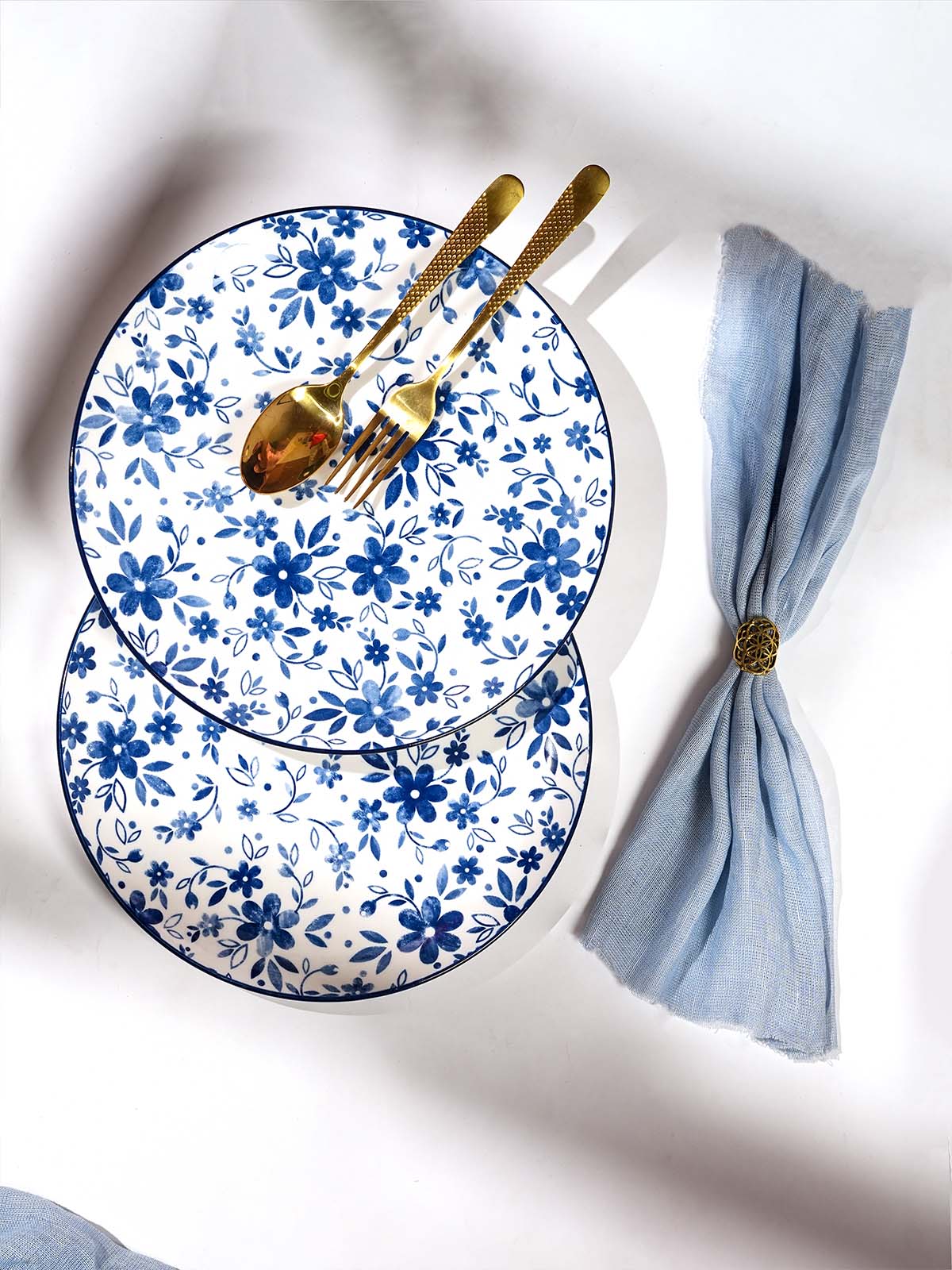 Bluebell porcelain dinner plates set of 2 in 10.8-inch size


