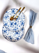 Bluebell porcelain dinner plates set of 2 in 10.8-inch size

