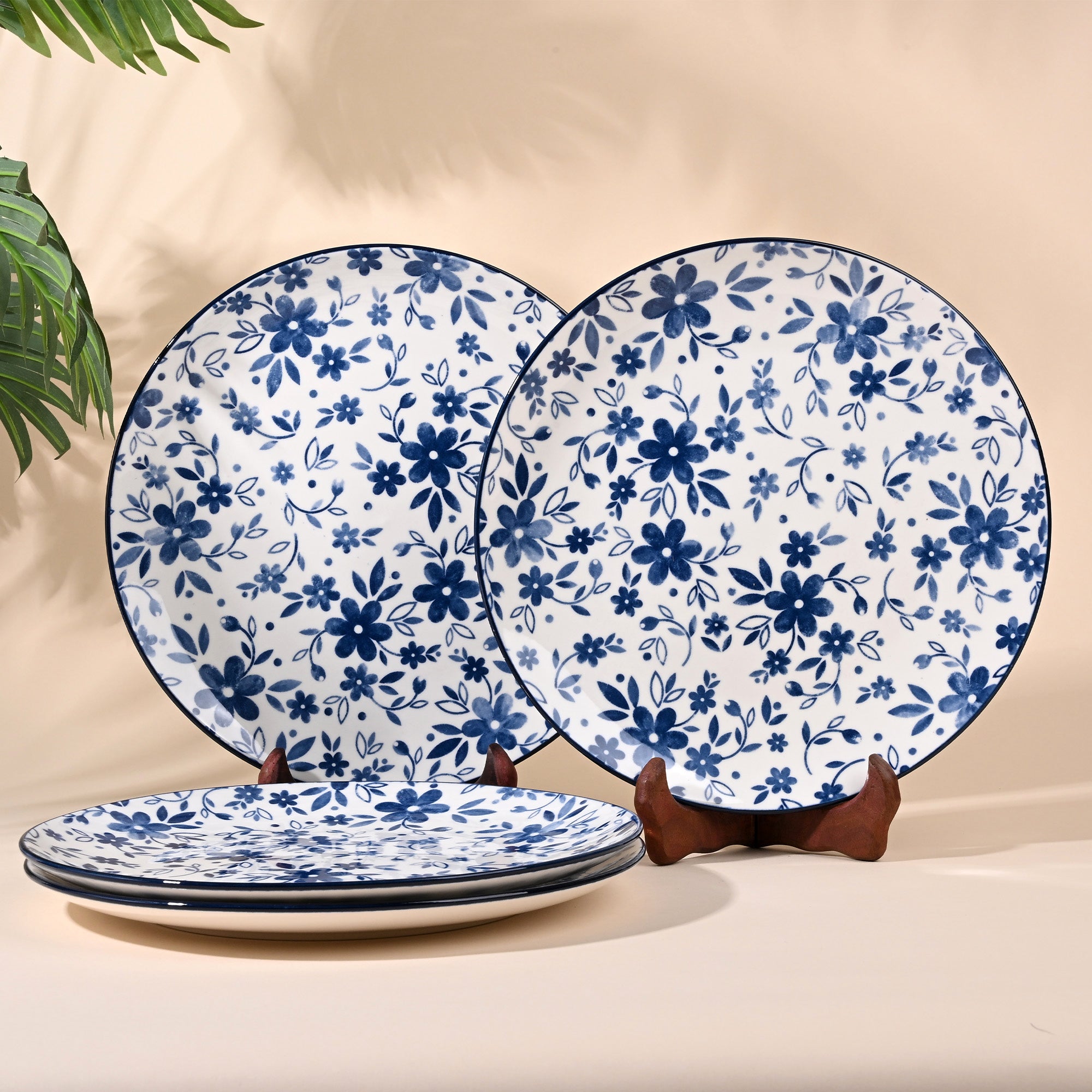 Bluebell porcelain dinner plates set of 4