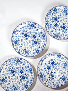 Bluebell porcelain dinner plates set of 4 in 10.8-inch size