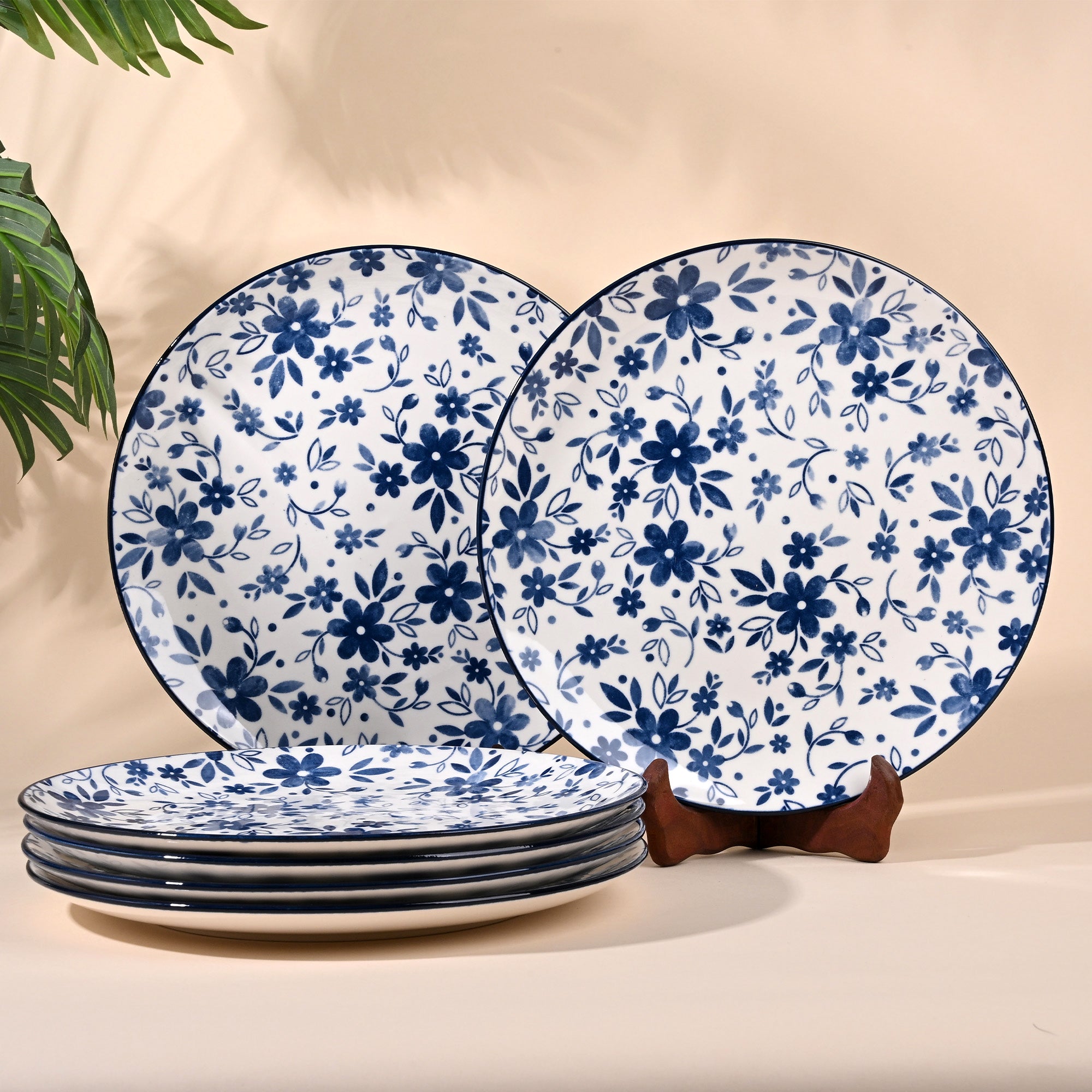 Bluebell porcelain dinner plates set of 6