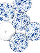 Bluebell porcelain dinner plates set of 6 in 10.8-inch size