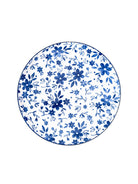 Bluebell porcelain dinner plates arranged for a beautiful table setting

