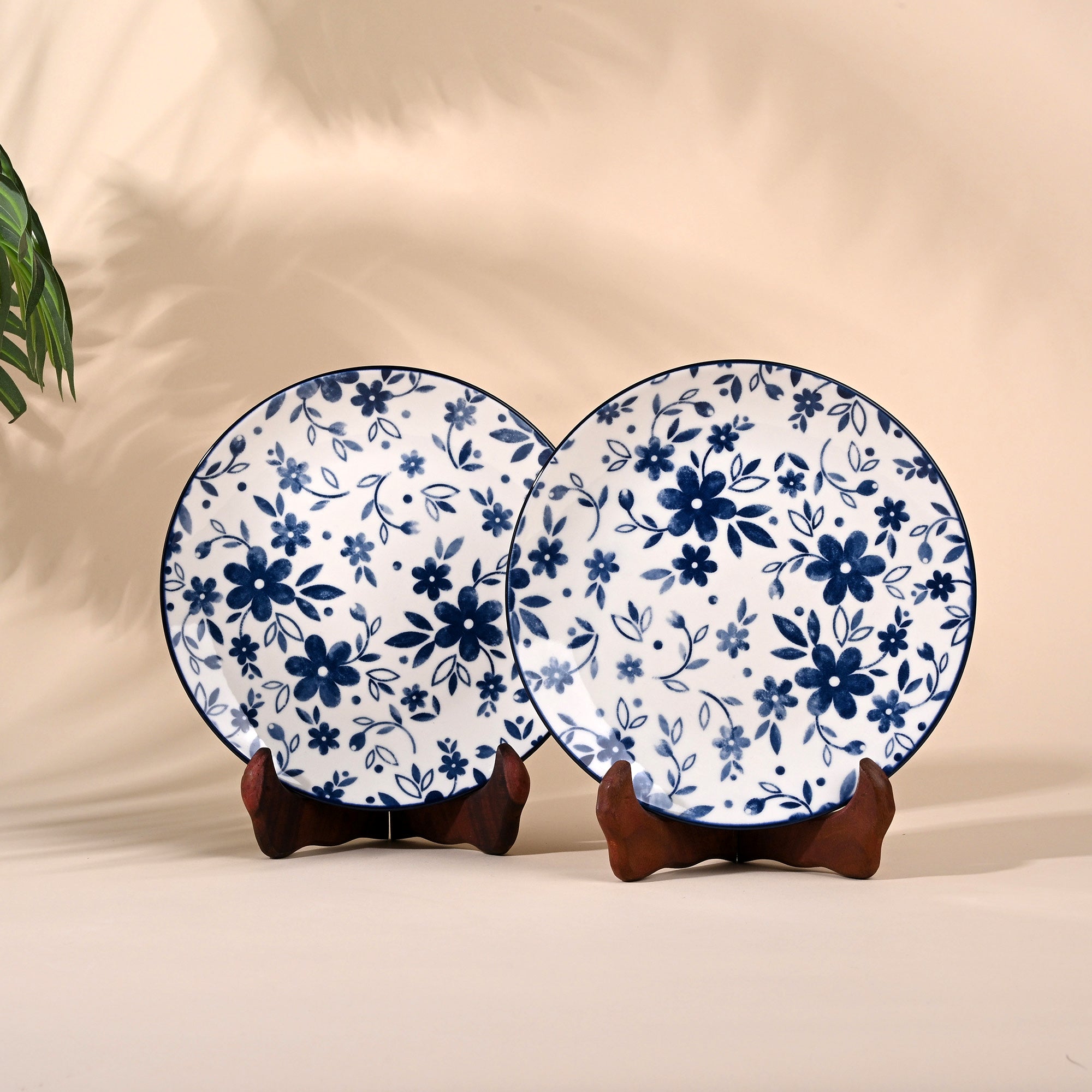 Bluebell porcelain quarter plates set of 2