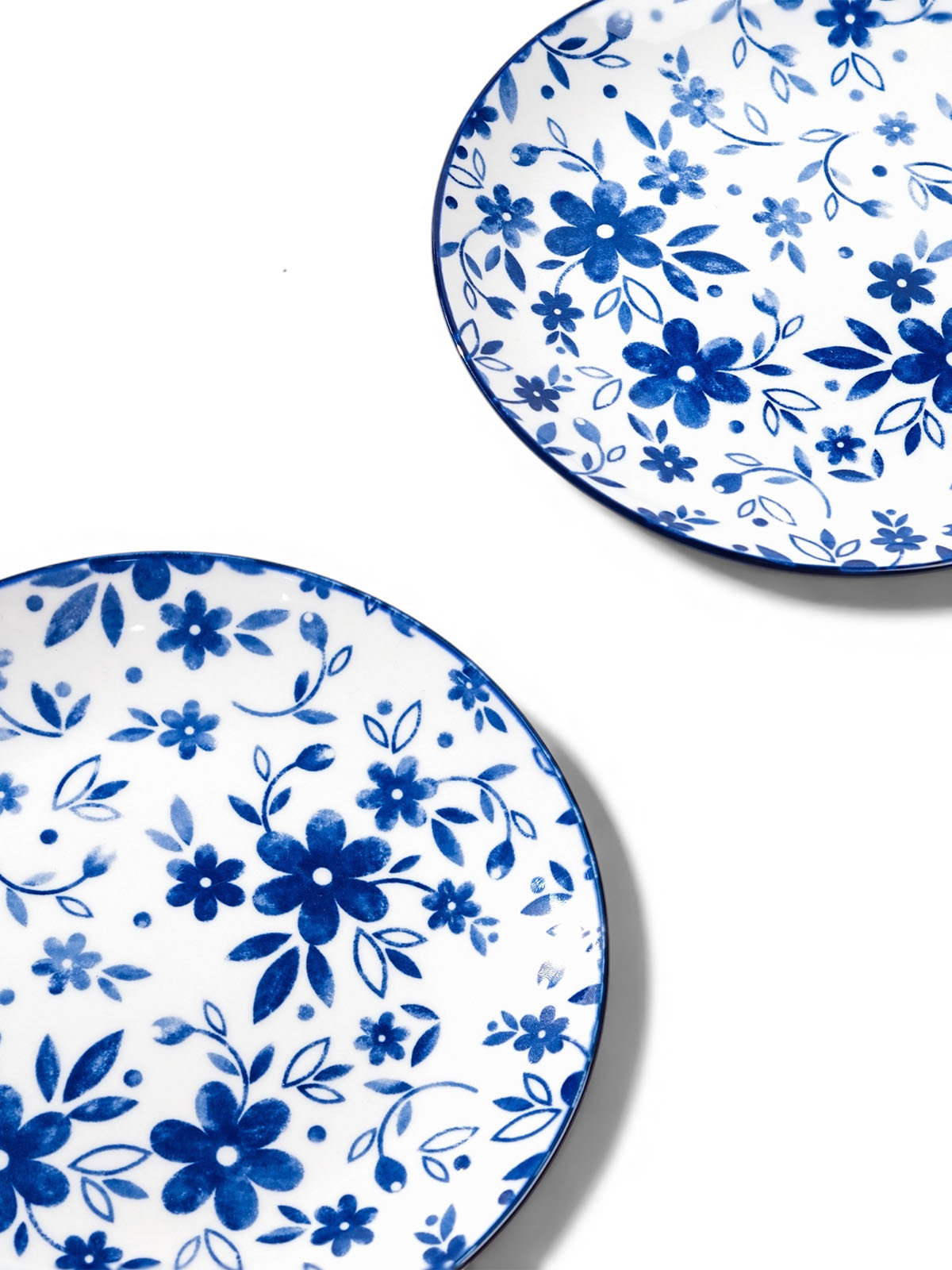 Bluebell porcelain quarter plates for serving desserts and sweets

