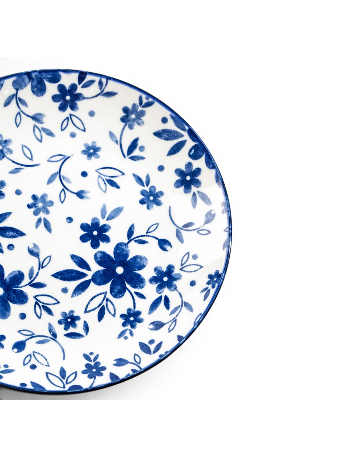 Elegant Bluebell porcelain plates set of 4 for home dining

