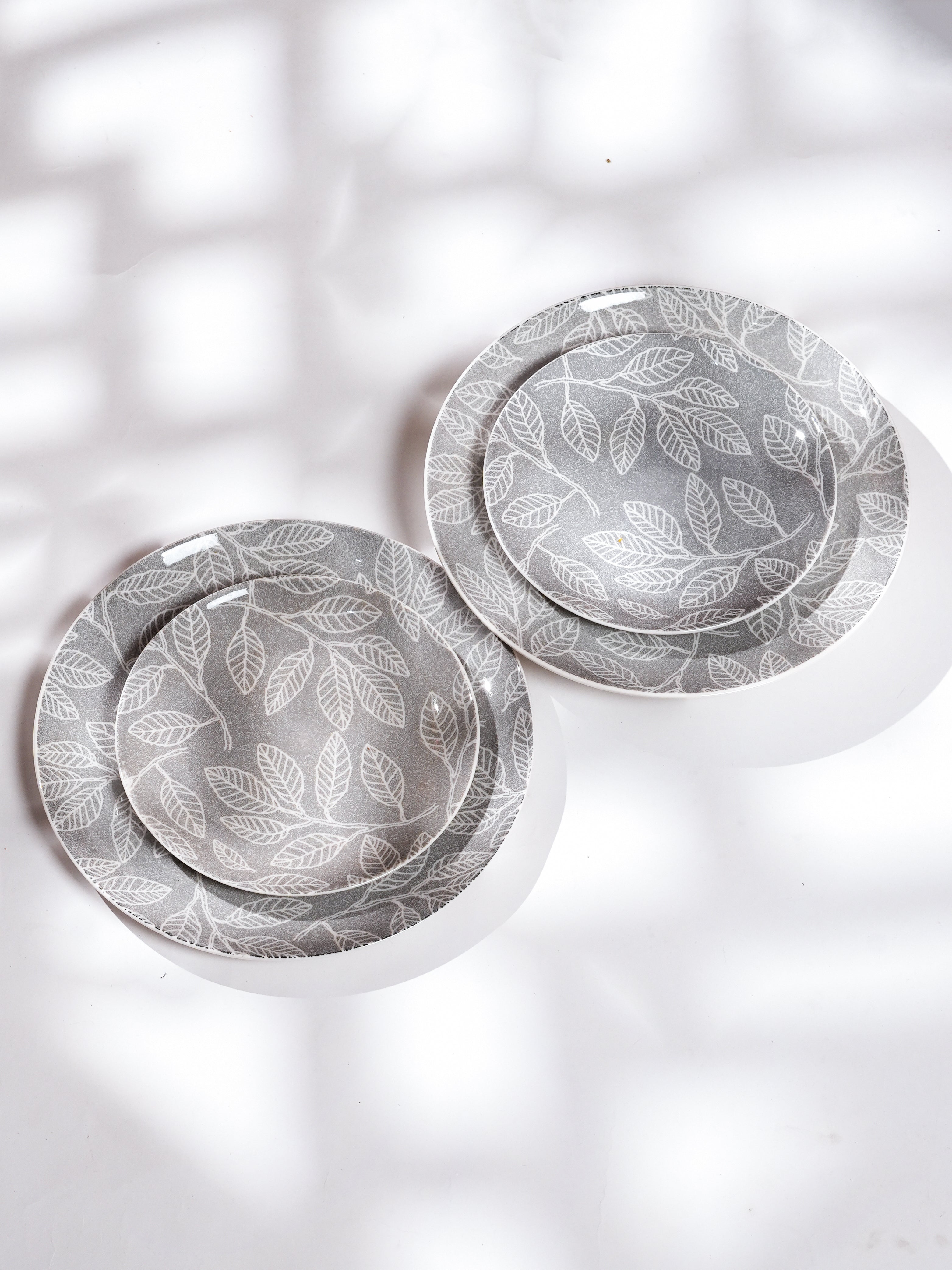 Boheme porcelain dinner and quarter plate set of 2

