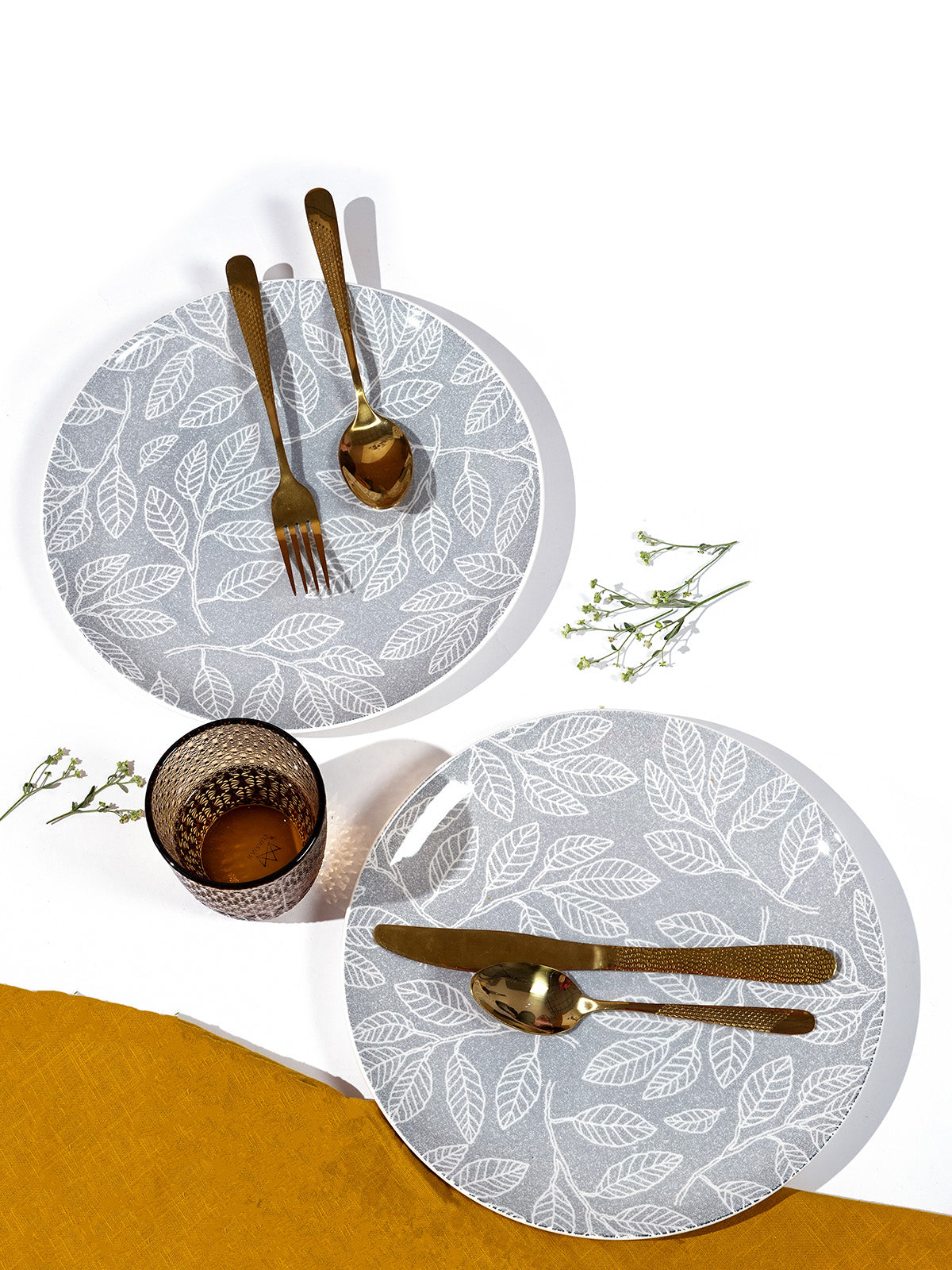 Boheme porcelain dinner plates set of 2 in 10.8-inch size

