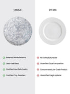 10.8-inch Boheme porcelain dinner plates for serving main courses