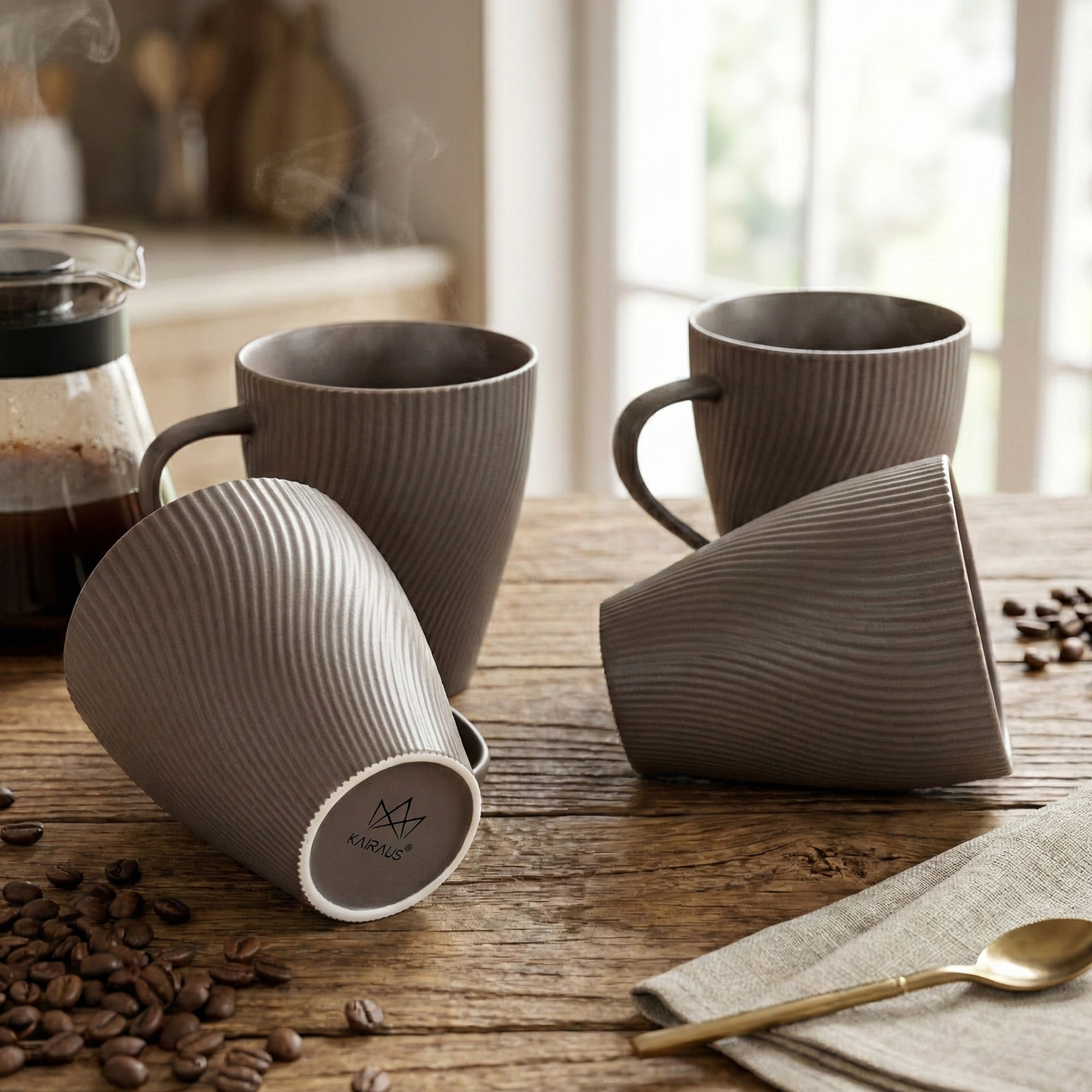 Cedar New Bone China Coffee Mug Set of 4

