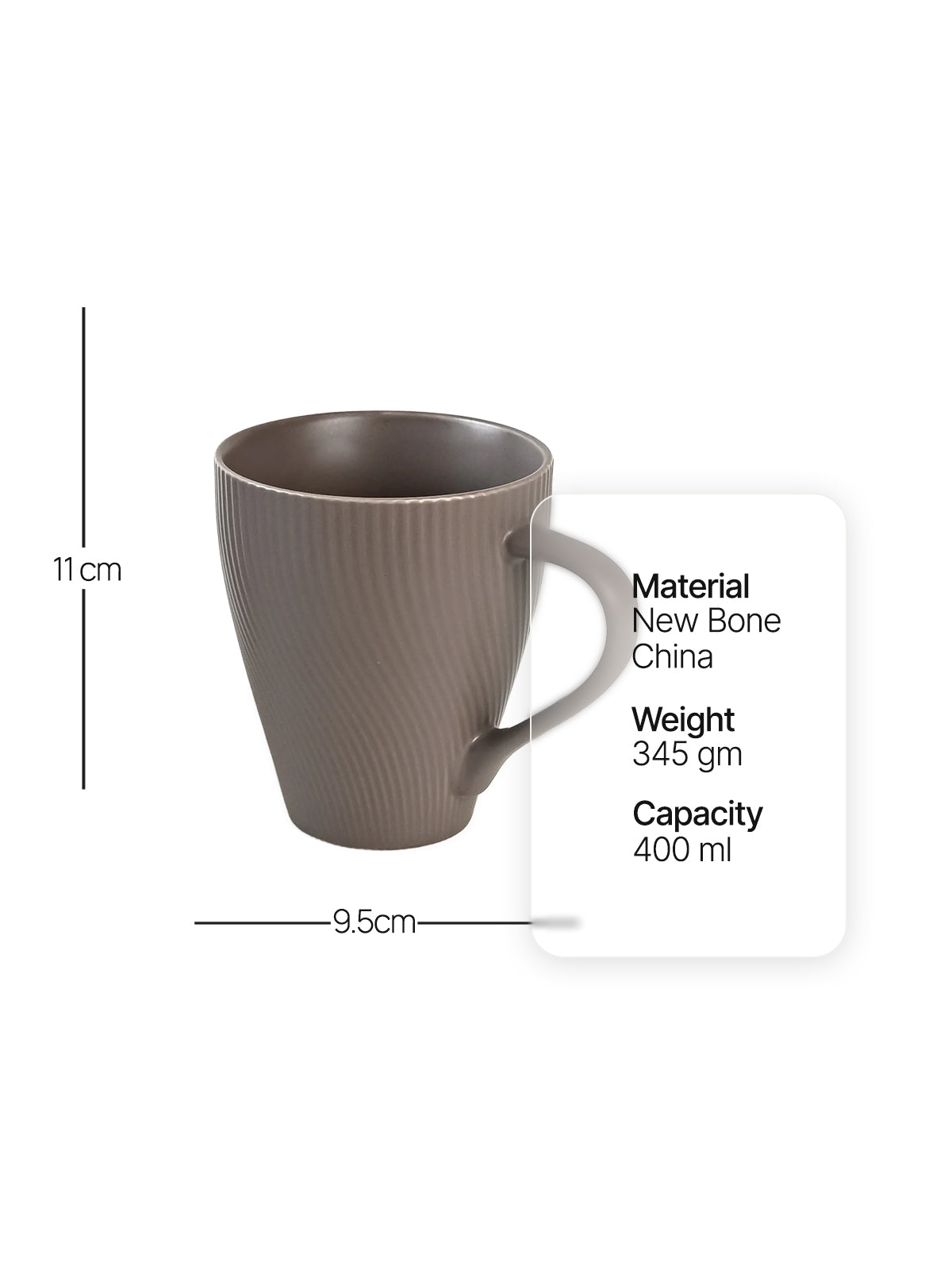 Cedar bone china mugs for coffee and beverages

