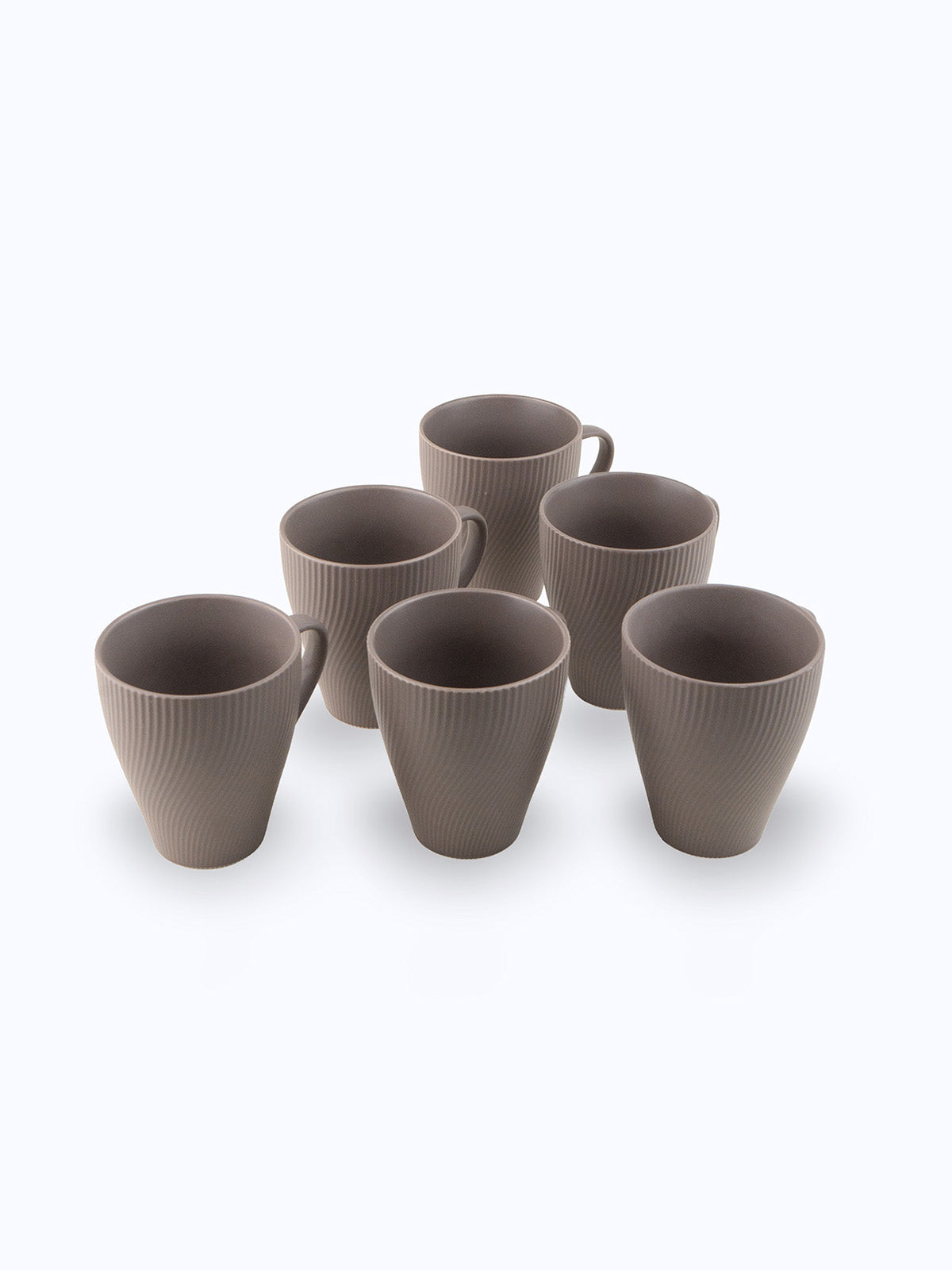 Set of six Cedar New Bone China coffee mugs

