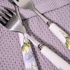 Stylish ceramic handled dining forks

