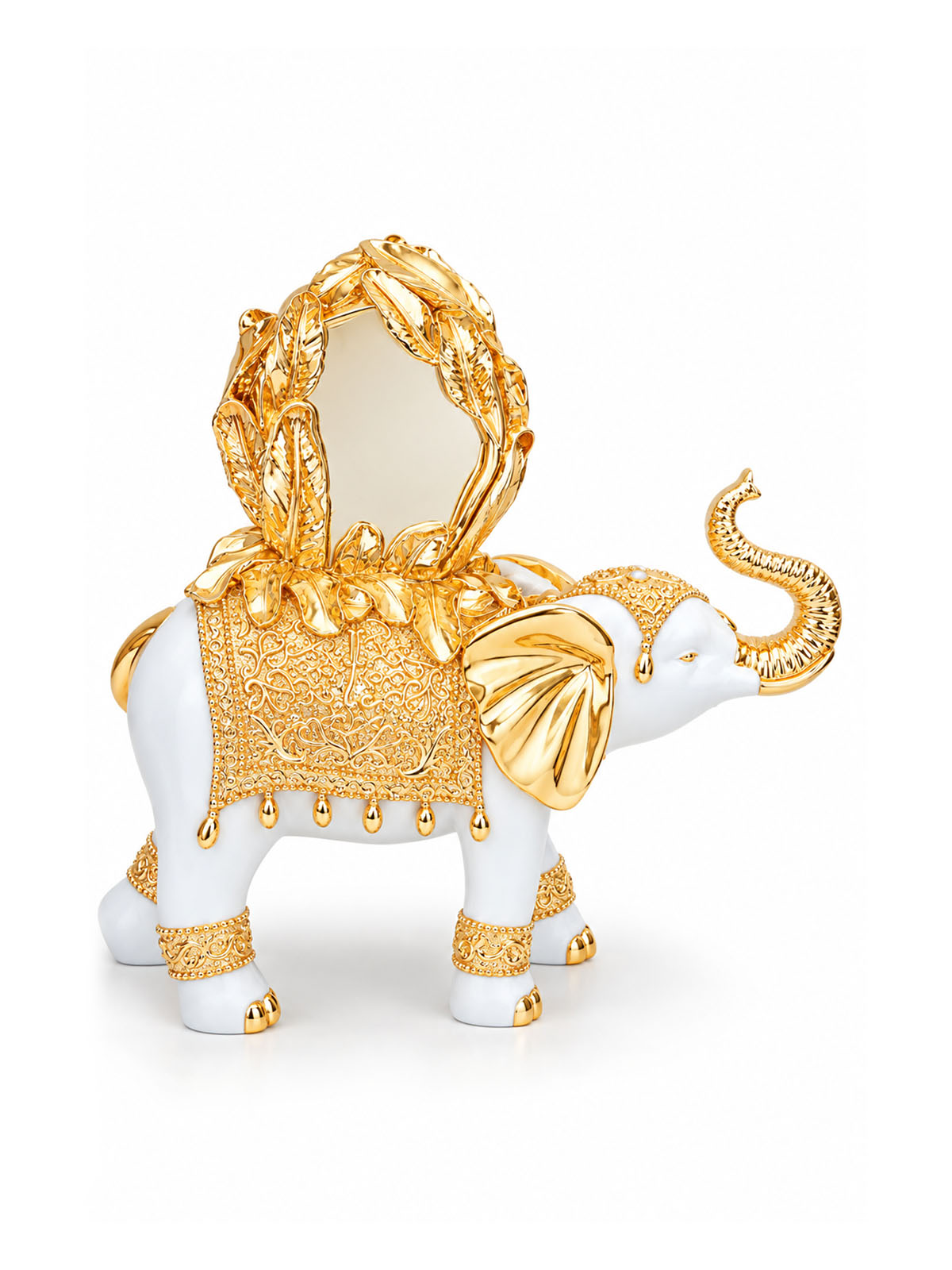 Decorative elephant clock showpiece for living room décor


