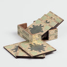 Stylish coasters for coffee mugs and beverages

