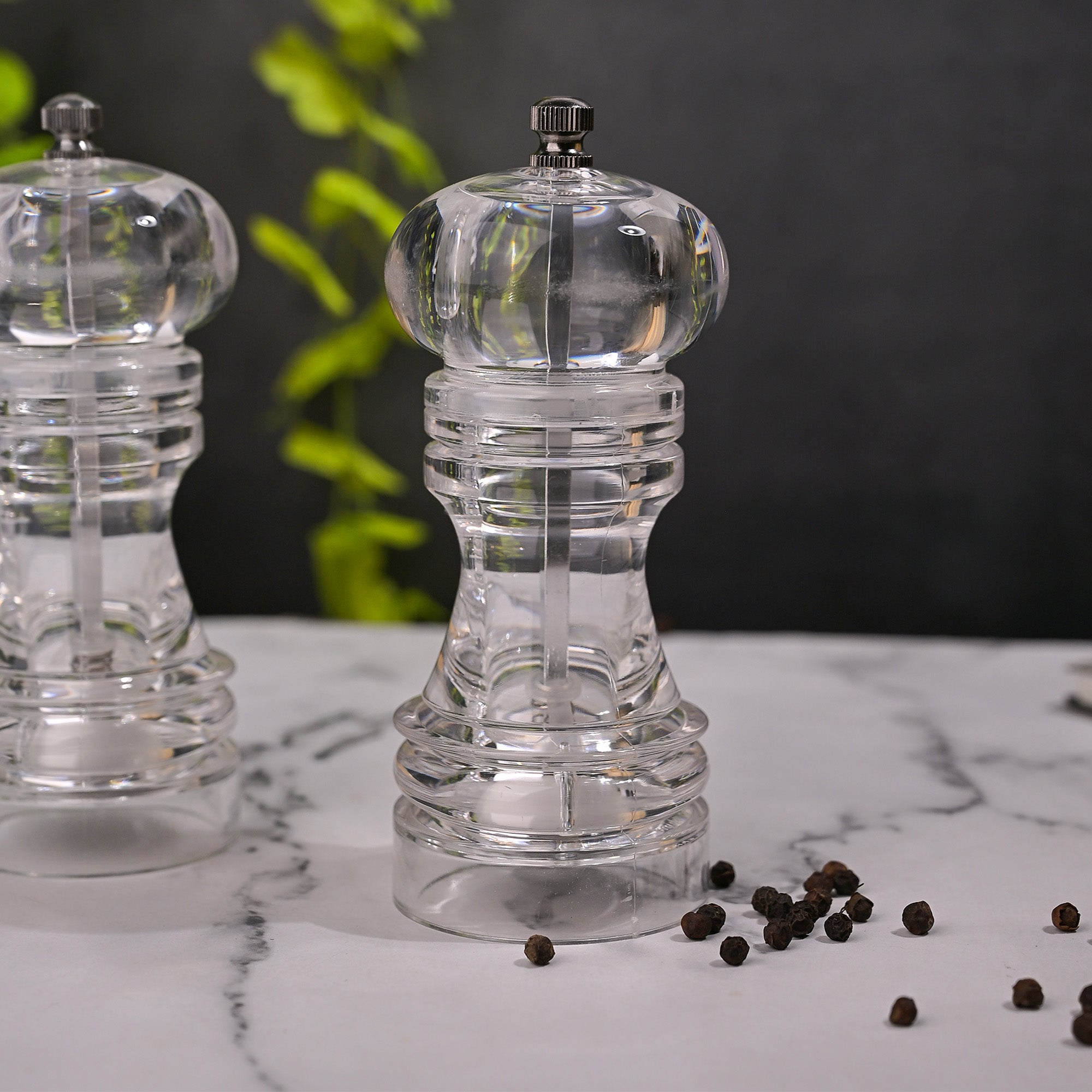 Glass condiment jars for sauces, spices, and seasonings

