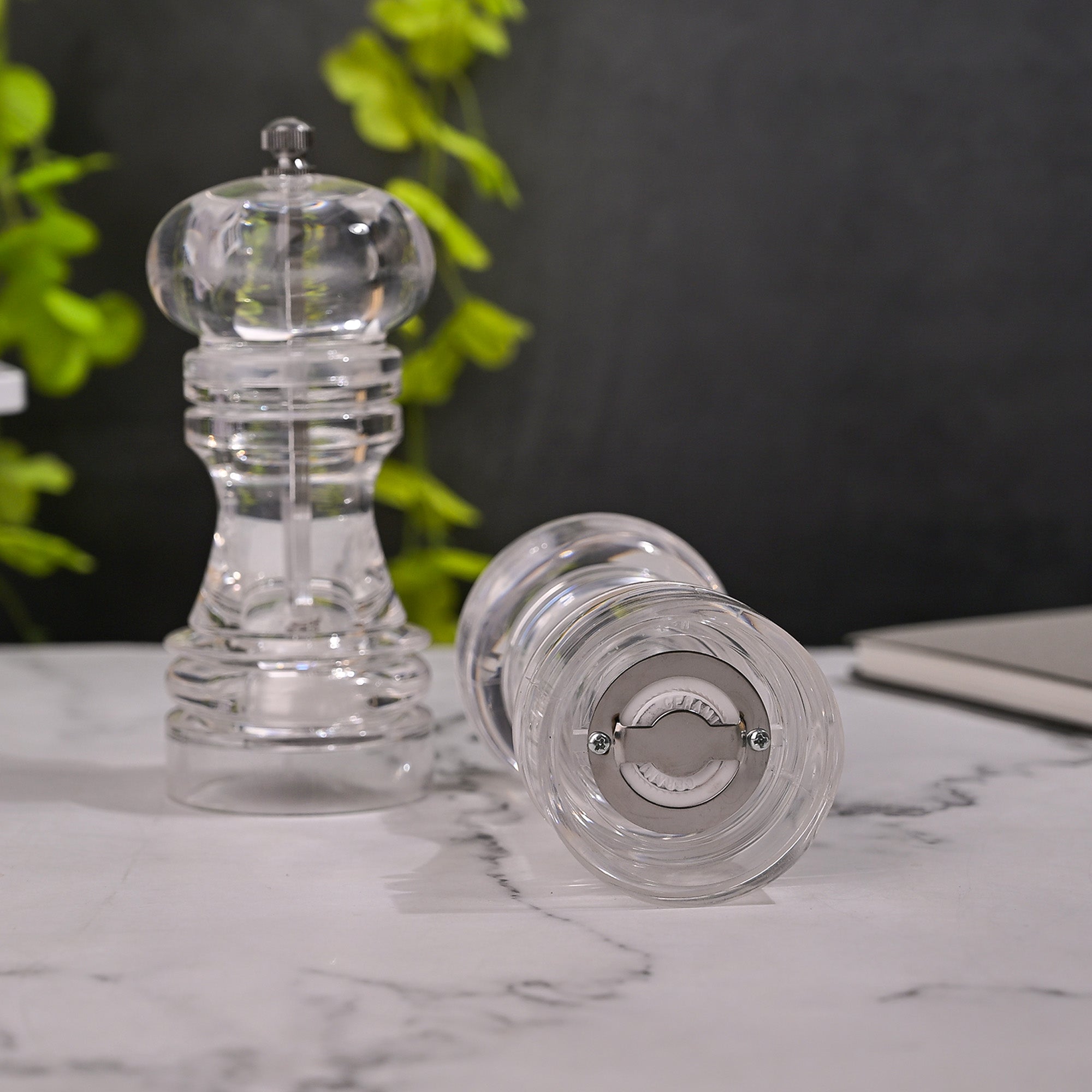 Classic Elegance glass jars arranged on a serving tray

