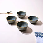Classic Steel Grey ceramic bowl set of 4

