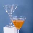 Set of two elegant classic cocktail glasses

