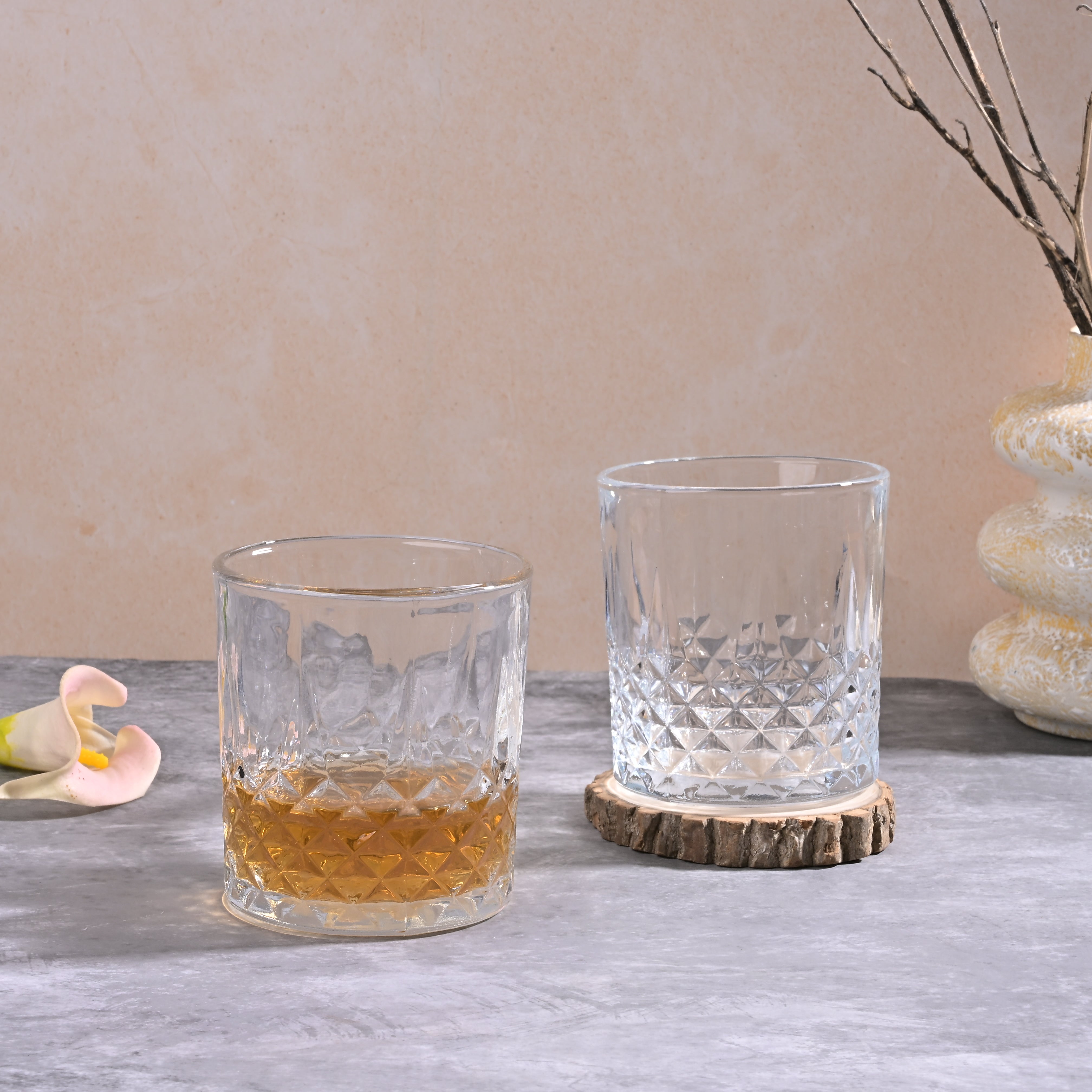 Classic whiskey glass set of 2

