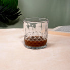 Classic whiskey glass for sophisticated table settings

