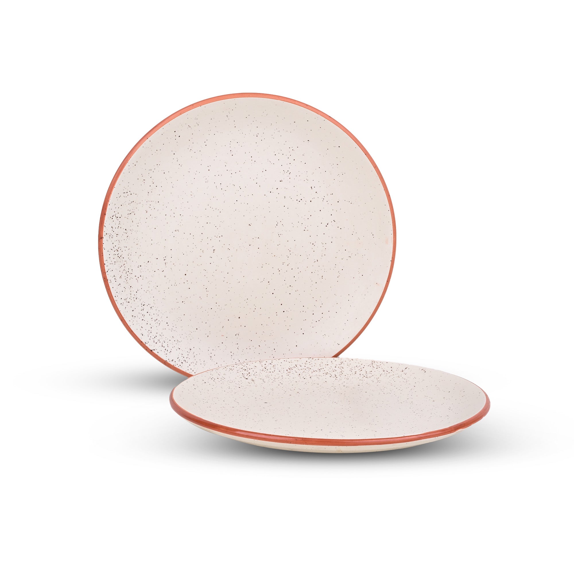 10.5 inch classic white ceramic dinner plate set

