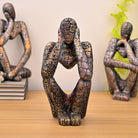 Copper Thinking Trios decorative sculpture set for home decor

