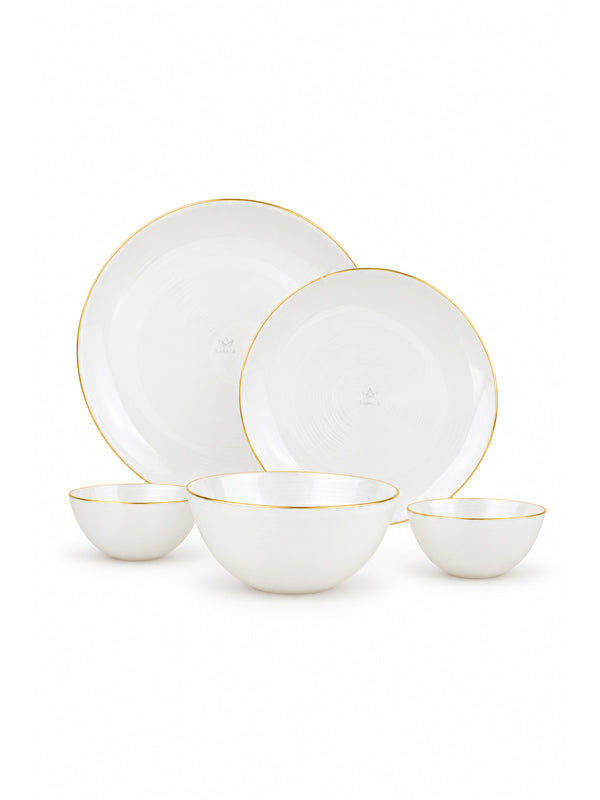 Crownline Real Gold Dinner Set 27 Pcs featuring an elegant design

