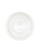 Crownline Real Gold Dinner Set 27 Pcs arranged on a dining table

