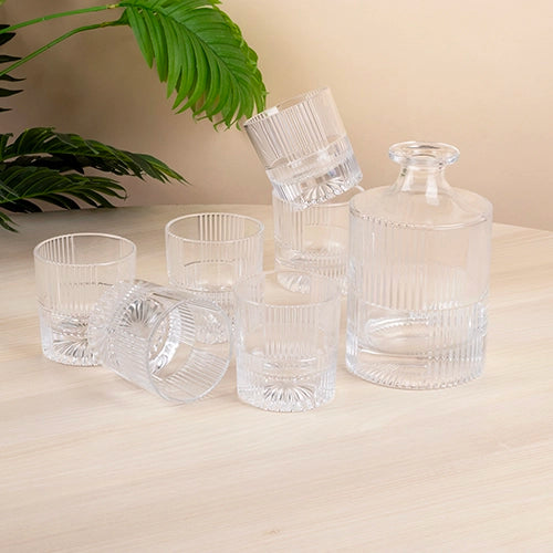 Crystal Decanter and Glass Set